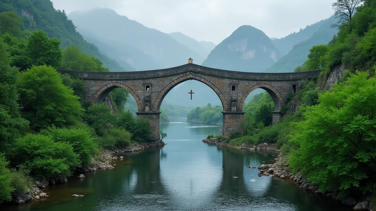 Vista panorámica de Cangas de Onís, concejo del Oriente de Asturias